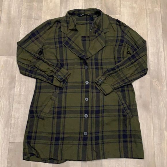Zara Jackets & Blazers - Zara Womens Button Up Plaid Shirt Jacket